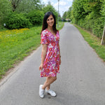 Afbeelding in Gallery-weergave laden, Ellis pink, red and lila short dress
